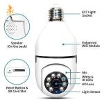Caméra Ampoule WiFi 720P – Vision Nocturne et Détection de Mouvement