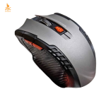 Souris Gamer sans Fil OcioDual GF2430 – 6 Boutons, 1600 DPI, USB 2.0 – Gris