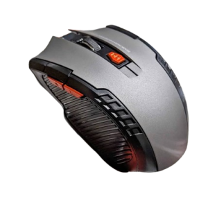 Souris Gamer sans Fil OcioDual GF2430 – 6 Boutons, 1600 DPI, USB 2.0 – Gris
